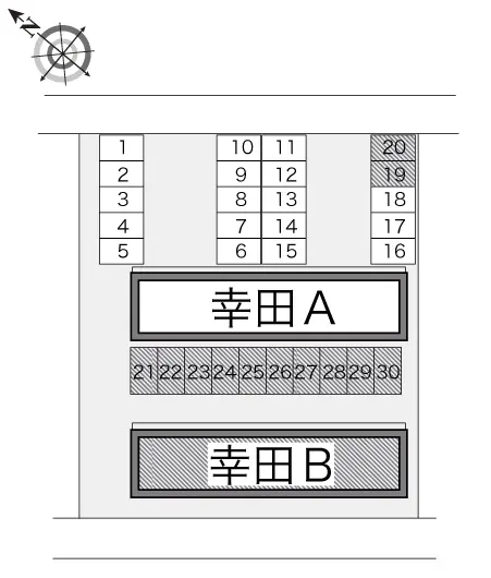 ★手数料０円★額田郡幸田町大草　月極駐車場（LP）